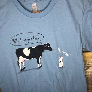 American Apparel Tops - Milk I am your father cow funny silly joke t-shirt American Apparel Tops - Milk I am your father cow funny silly joke t-shirt